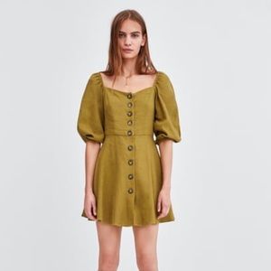 ZARA Olive Mini Dress